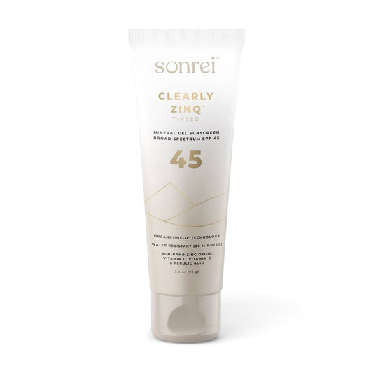 Sonrei Clearly Zinq Tinted Mineral Gel Sunscreen SPF 45