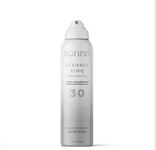 Sonrei Clearly Zinq Organic Mineral Sunscreen Mist SPF 30