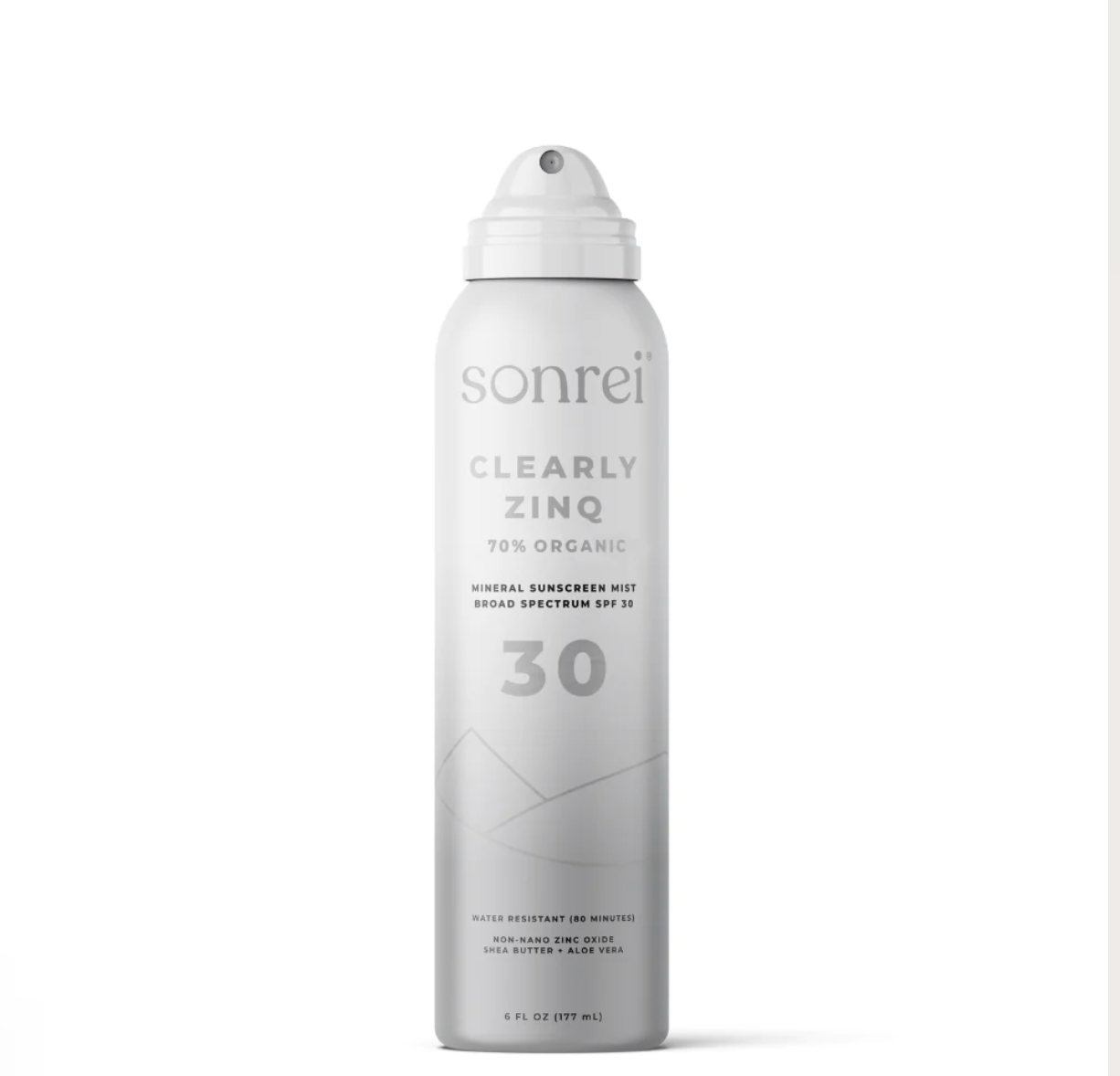 Sonrei Clearly Zinq Organic Mineral Sunscreen Mist SPF 30
