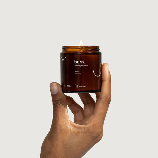 4 oz Burn no. 0 - unscented skin-softening jojoba oil-based